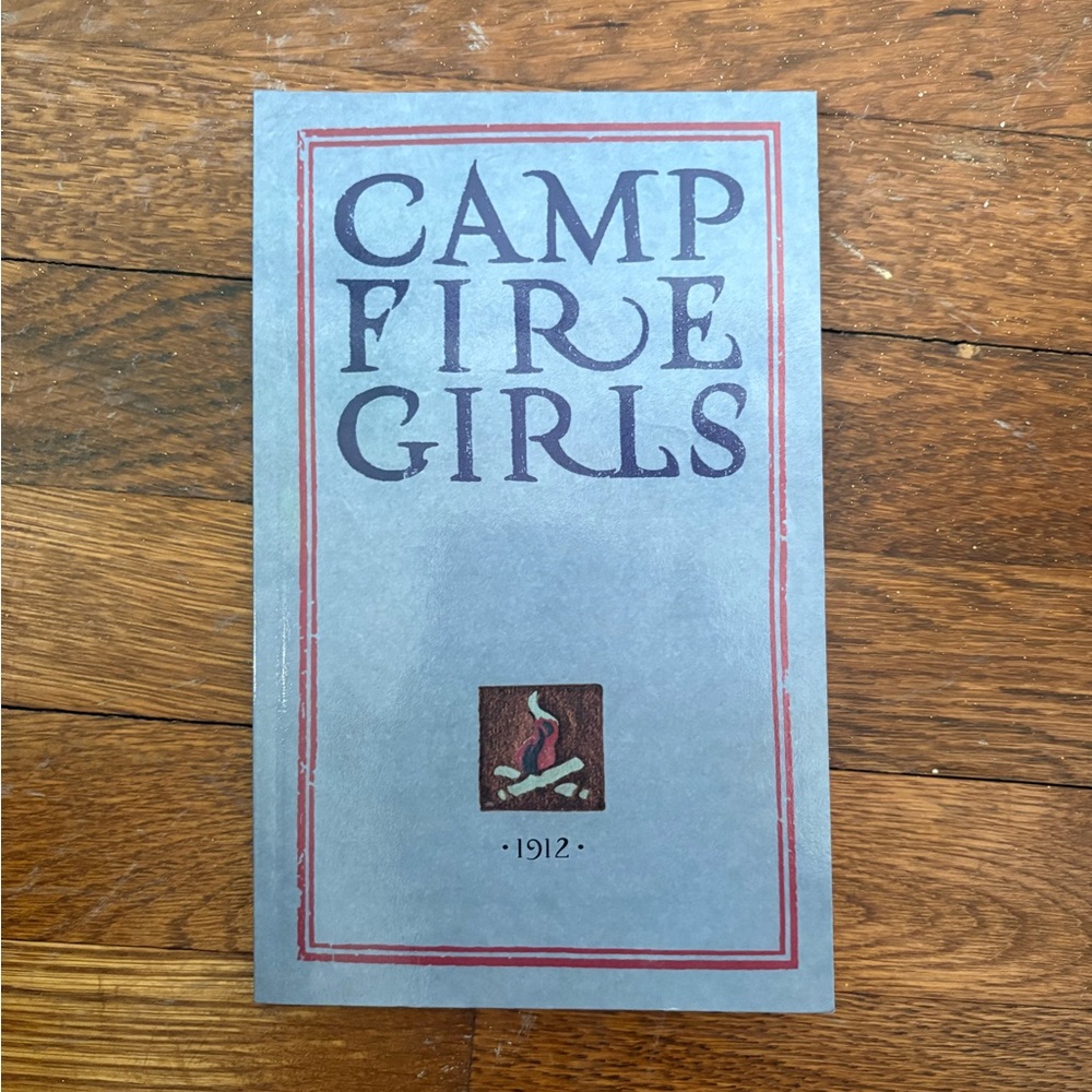 Camp Fire Girls Decorative Book Cover Print - Blue